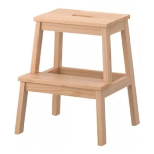 IKEA Bekvam Kayın Basamaklı Tabure Ergonomik Tasarım ve Dayanıklı Masif Ahşap ile Şık - Görsel 4