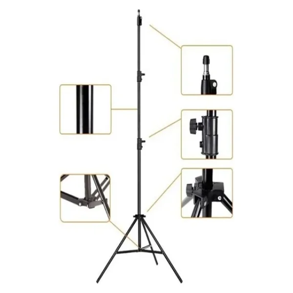 Taşınabilir Projeksiyon Cihazları Ve Selfie Kullanım İçin Üç Ayaklı Tripod 2.10 Metre - Görsel 4