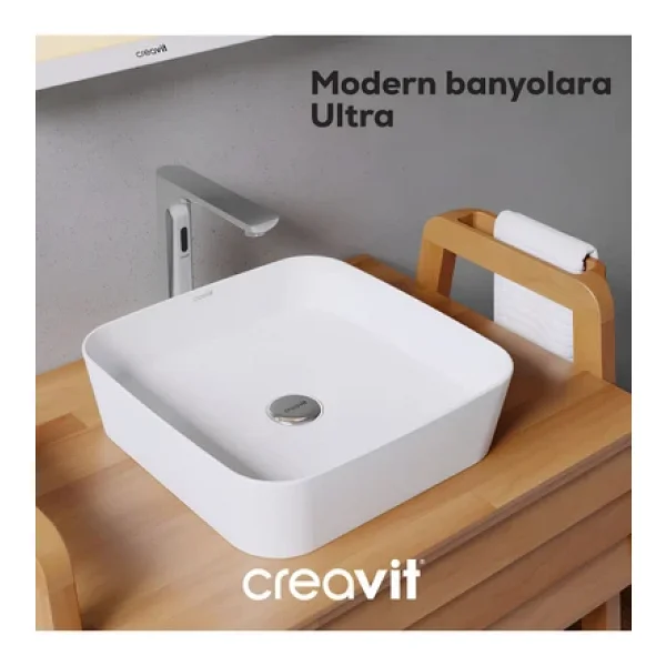Creavit Ultra UL040 40 cm Çanak Lavabo - Görsel 7