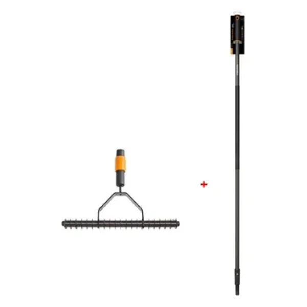 Fiskars 135513-1000655 Quikfit Çim Havalandırma Tırmığı + 1000661 Quikfit Sap - L - Görsel 2