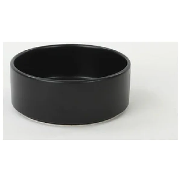 Keramika Stackable 14 cm 6 Adet Çorba Kasesi Mat Siyah - Görsel 3