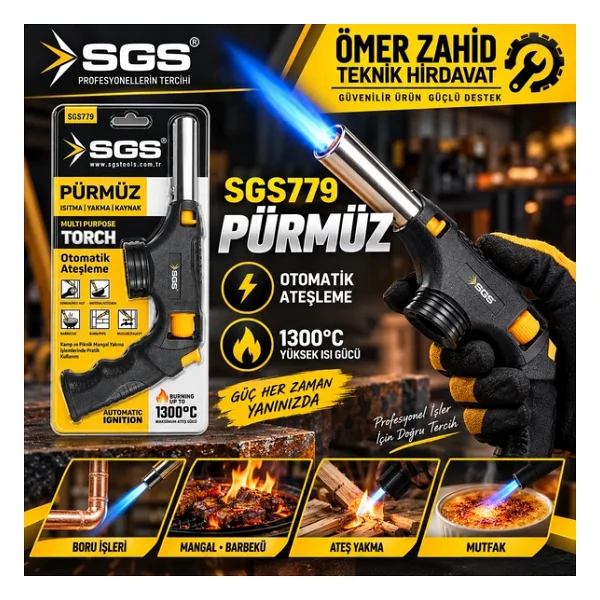 Sgs SGS779 Torch Saplı Pürmüz Başlığı - Görsel 3