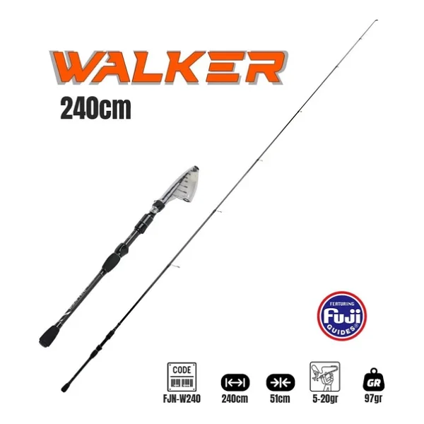 Fujin Walker 240Cm 5-20Gr Teleskopik Spin Kamışı - Görsel 4