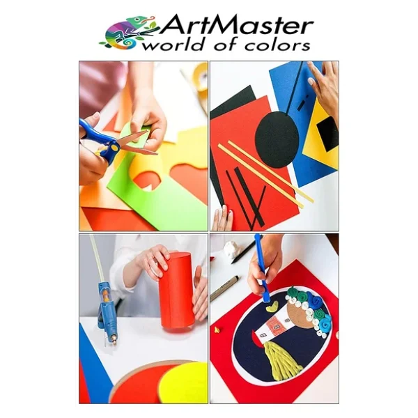 Yeşil Renkli Mukavva 35X50 Cm 10 Adet 1 Paket Renkli Sert Karton 1.0 Mm Anasınıfı Hobi Etkinlik Okul Öncesi Elişi - Görsel 3