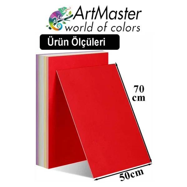 Mavi Renkli Mukavva 50X70 Cm 5 Adet 1 Paket Renkli Sert Karton 1.0 Mm Anasınıfı Hobi Etkinlik Okul Öncesi Elişi - Görsel 4
