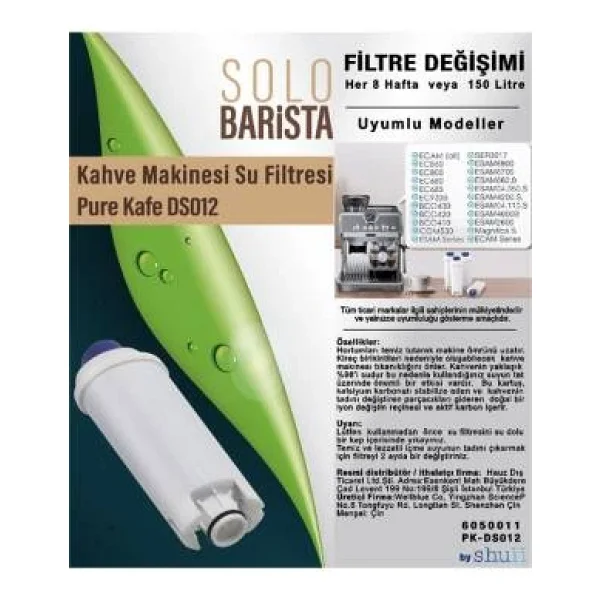 Delonghi Kahve Makinası Kireç Önleyici Su Arıtma Filtresi 6 Adet - Görsel 3