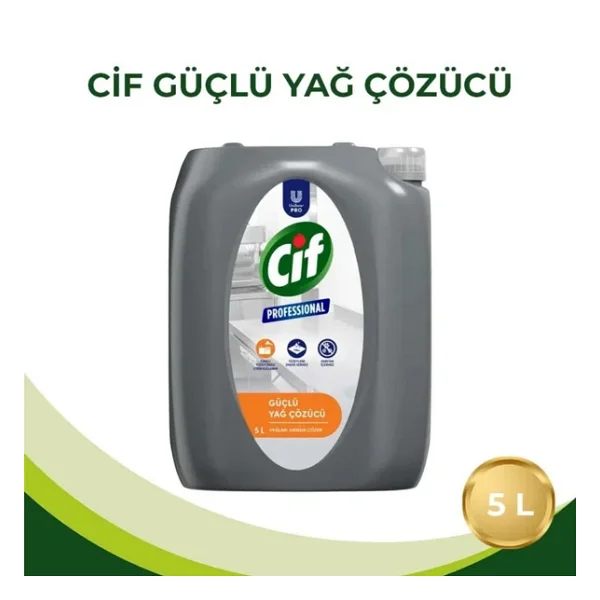 Cif Pro Güçlü Yağ Sökücü 5 lt - Görsel 5