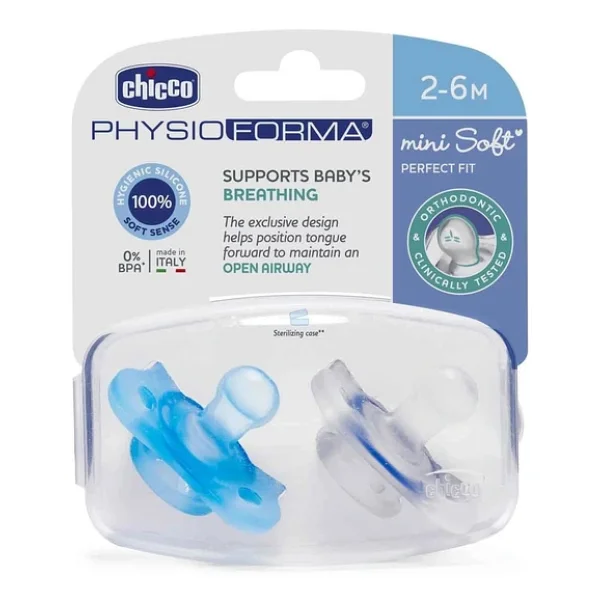Chicco Physioforma Mini Soft Mavi 2-6 Ay İkili Emzik - Görsel 6