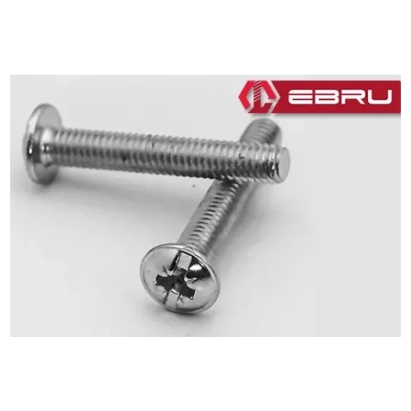 Yuvarlak Yıldız Başlı Rysb Kulp Vidası, Civata M4x40 - 50 Adet - Görsel 2