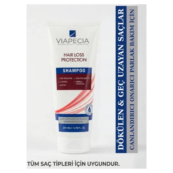 Viapecia Procapil Kafein Biotin İçerikli Saç Dökülmesine Karşı Şampuan 200 ml - Görsel 3