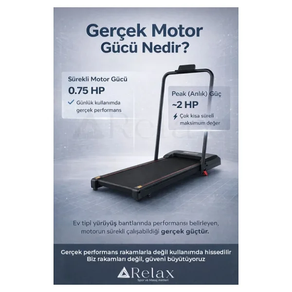Relax RL-890 Uzaktan Kumandalı Katlanabilir Koşu Bandı - Görsel 2
