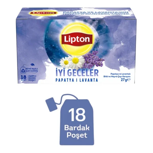 Lipton Papatya ve Lavanta İyi Geceler Çayı 18'li - Görsel 3