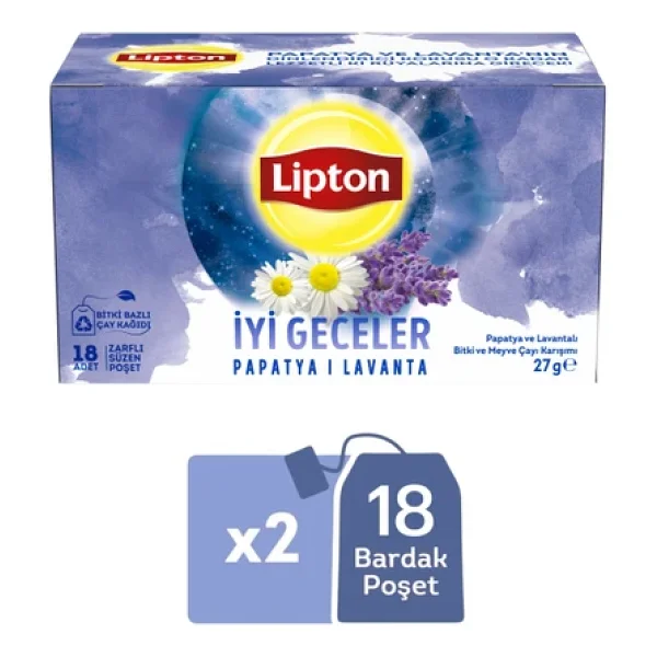 Lipton Papatya ve Lavanta İyi Geceler Çayı 18'li - Görsel 4