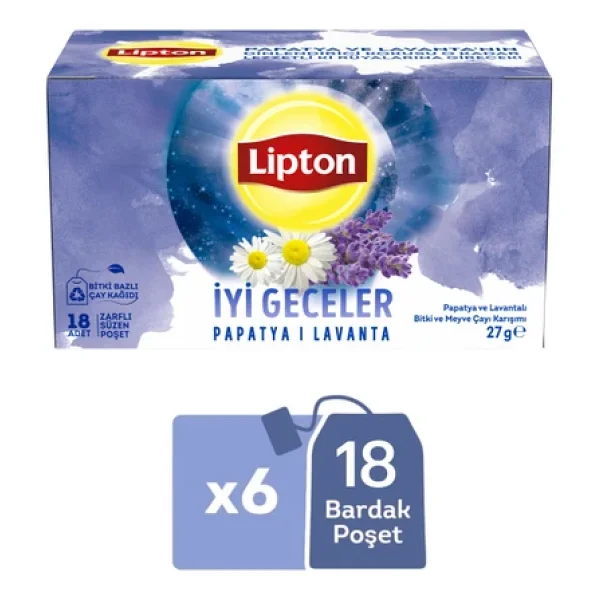 Lipton Papatya ve Lavanta İyi Geceler Çayı 18'li - Görsel 6