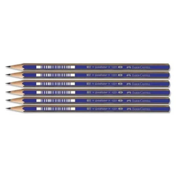 Faber Castell 1221 Dereceli Resim Kalemi 2B 6 Lı Paket - Görsel 4