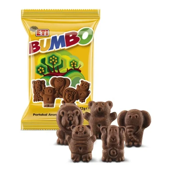 Eti Bumbo Portakal Aromalı Kakaolu Bisküvi 42 gr 24'lü - Görsel 4
