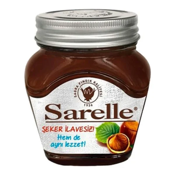 Sarelle Şekersiz Kakaolu Fındık Ezmesi 350 gr - Görsel 4