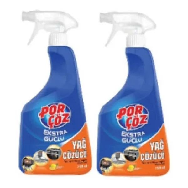 Porçöz Ekstra Güçlü 750 ml 2'li Yağ Çözücü Sprey - Görsel 5
