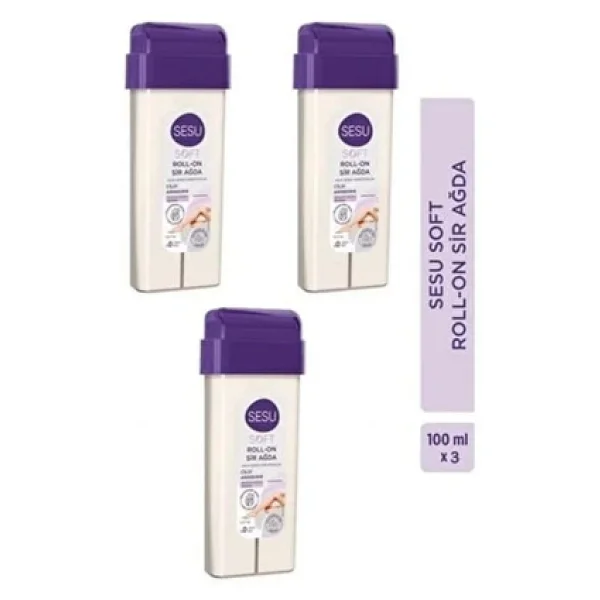 Sesu Soft 100 ml 3 Adet Roll-On Sir Ağda - Görsel 3