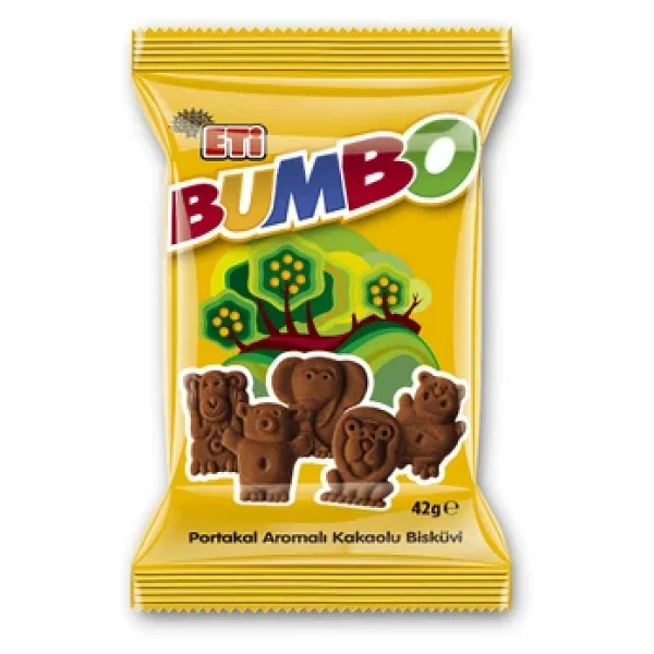 Eti Bumbo Portakal Aromalı Kakaolu Bisküvi 42 gr 24'lü - Görsel 5