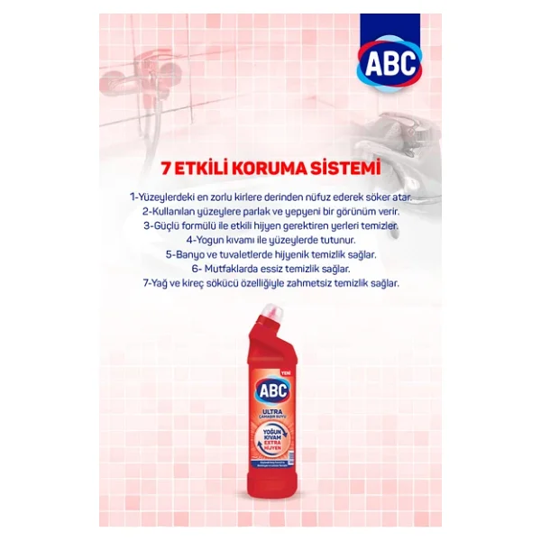 ABC Ultra Çamaşır Suyu 750 ml - Görsel 6