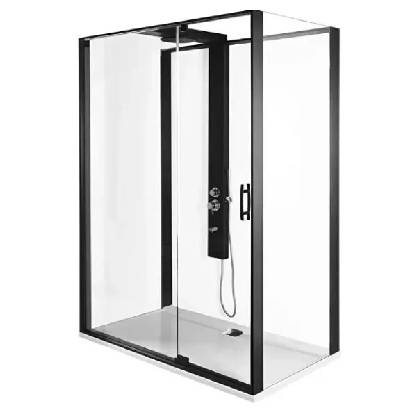 Vitra 56920022000 Zest Kompakt Duş Ünitesi Mat Siyah (Sağ) - Görsel 4