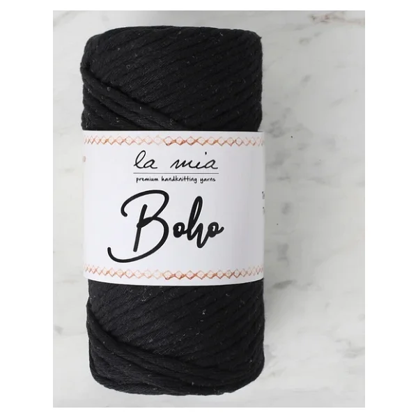 La Mia Boho Siyah Büküm Makrome İpi - L006 - 33997 - Görsel 3
