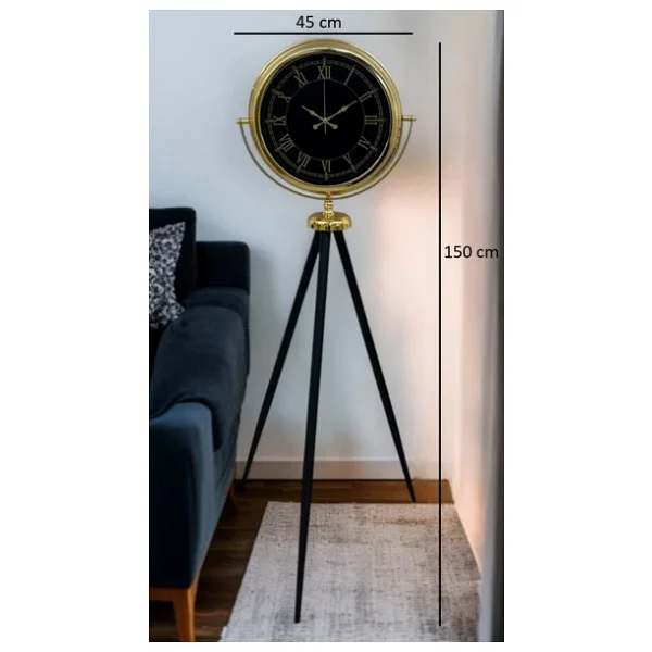 İhtişam Gold Tripod Ayaklı Saat - Görsel 6