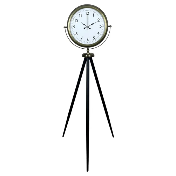 Klasik Eskitme Tripod Ayaklı Saat - Görsel 5