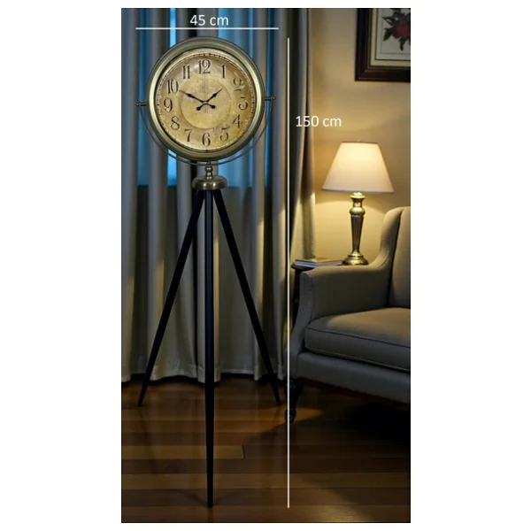 Antique Heritage Eskitme Tripod Ayaklı Saat - Görsel 6