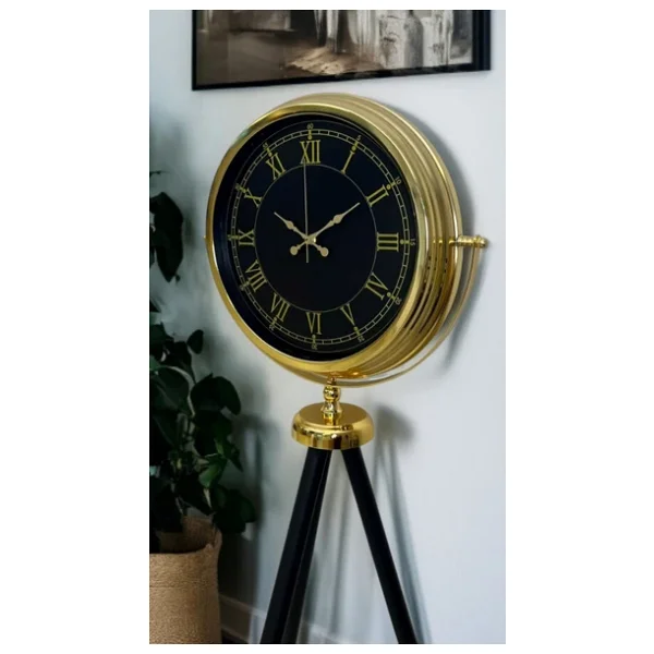 İhtişam Gold Tripod Ayaklı Saat - Görsel 2
