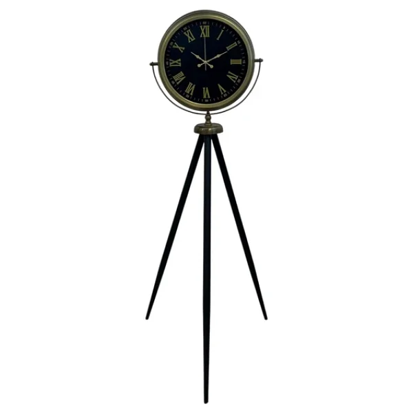 Vintage Roma Rakamlı Modern Tripod Ayaklı Saat - Görsel 5