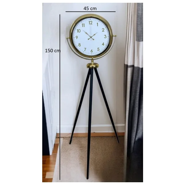 Heritage Gold Zarif Tripod Ayaklı Saat - Görsel 6