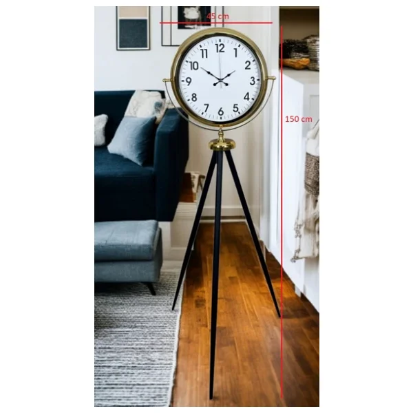 Gold Klasik Tripod Ayaklı Saat - Görsel 6