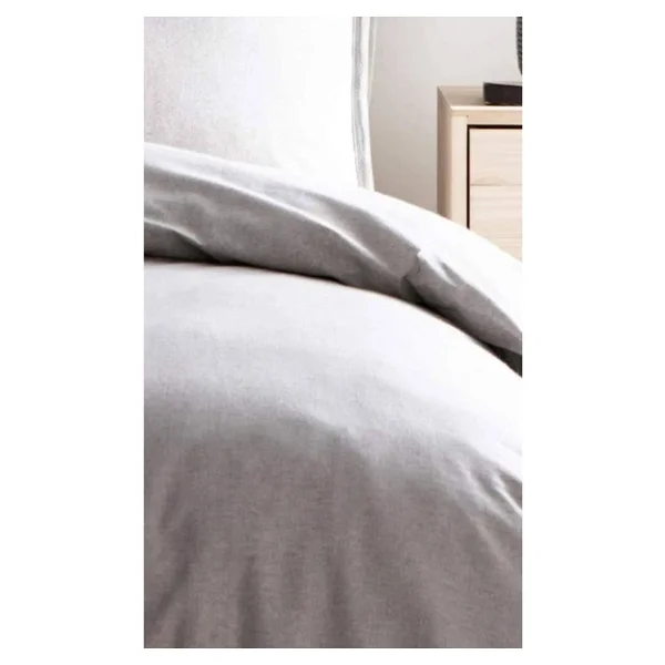 Sheri Home Basic Gri Çift Kişilik Nevresim Seti Düğme Detay 200x220 %100 Pamuk Newshinegrey01453020 - Görsel 2