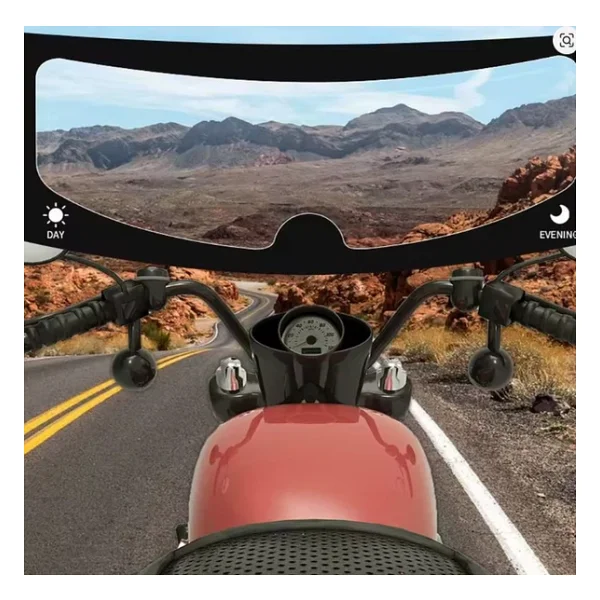 Motosiklet Kaskı Yağmur Kaydırıcı Film - Anti Sis Şeffaf Vizör Cam Koruyucu - Görsel 5