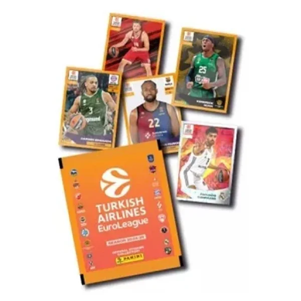 Panini 2024-25 Turkish Airlines EuroLeague Panini Official Sticker Albümü (2 Paket Sticker Hediyeli) - Görsel 2