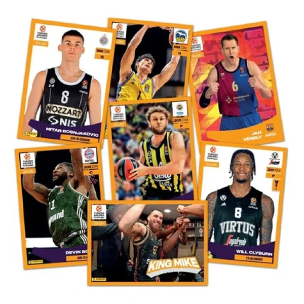 Panini 2024-25 Turkish Airlines EuroLeague Panini Official Sticker Albümü (2 Paket Sticker Hediyeli) - Görsel 4