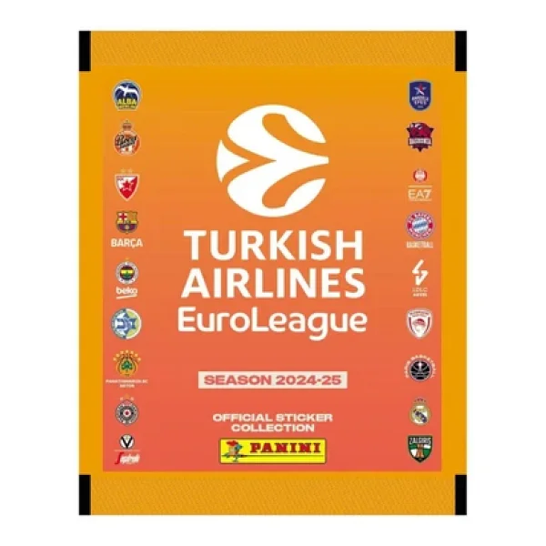 Panini 2024-25 Turkish Airlines EuroLeague Panini Official Sticker Albümü (2 Paket Sticker Hediyeli) - Görsel 3