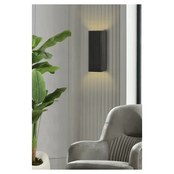 Trend Kitchen Eclora Modern Bohem Tarzı Dekoratif Ahşap Pilli Siyah Duvar Apliği - Görsel 3