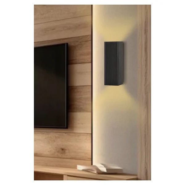 Trend Kitchen Eclora Modern Bohem Tarzı Dekoratif Ahşap Pilli Siyah Duvar Apliği - Görsel 5