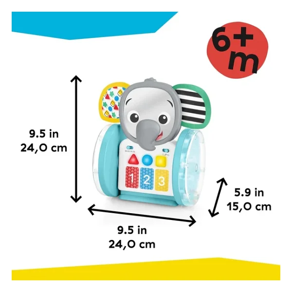 Baby Einstein Chase&Tap Fil Earl Emekleme Oyuncağı - Görsel 5