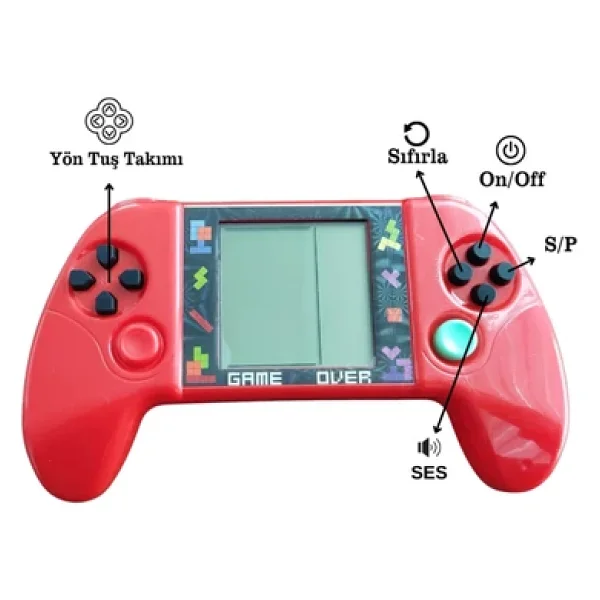 Taşınabilir Tetris Oyun Konsolu Renkli Retro Oyun Aleti Çocuklar İçin Eğlenceli Mini Konsol - Görsel 9