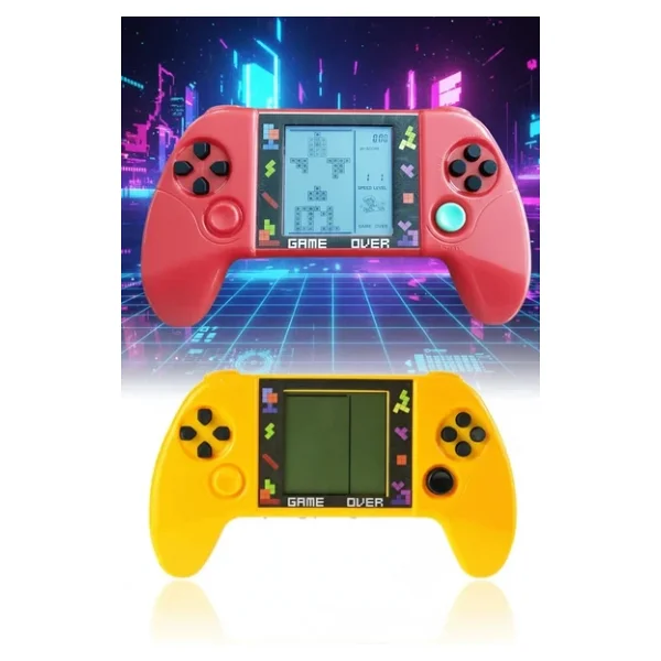 Taşınabilir Tetris Oyun Konsolu Renkli Retro Oyun Aleti Çocuklar İçin Eğlenceli Mini Konsol - Görsel 6