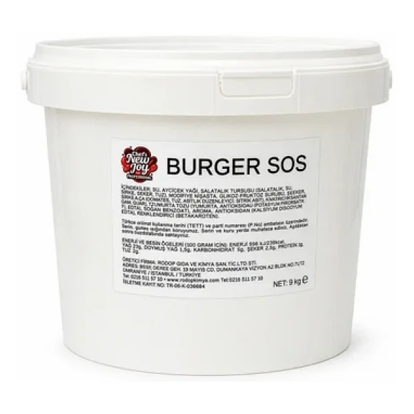 Burger Sos 9 kg Sıvı Sos - Görsel 5