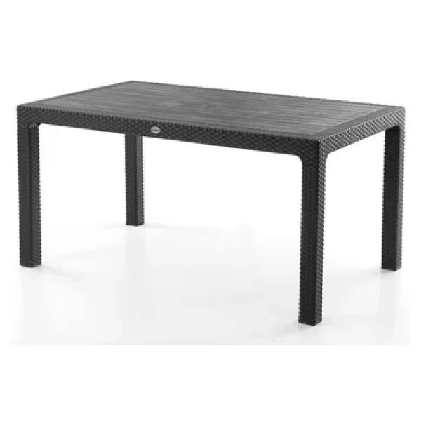 Evdemo Bamboo 6 Kişilik Rattan Siyah Bahçe & Balkon Takımı - Görsel 5