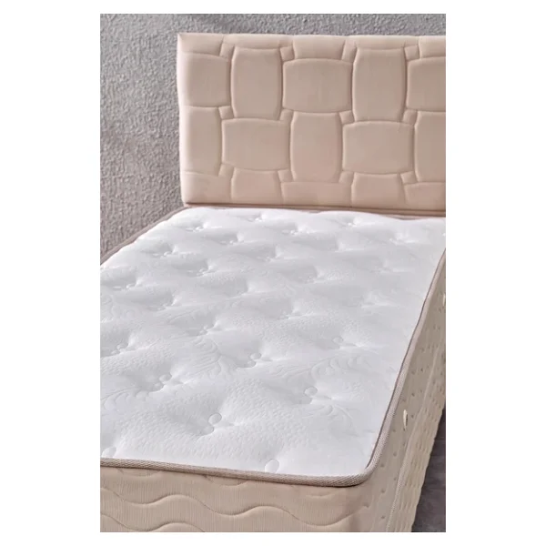 Evdemo Vizyon Tek Kişilik Baza Başlık Yatak Seti Krem 90x190 - Görsel 3