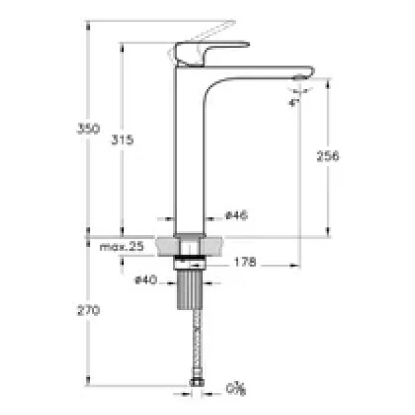 Artema Root Round A4270736 Mat Siyah Çanak Lavabo Bataryası - Görsel 5