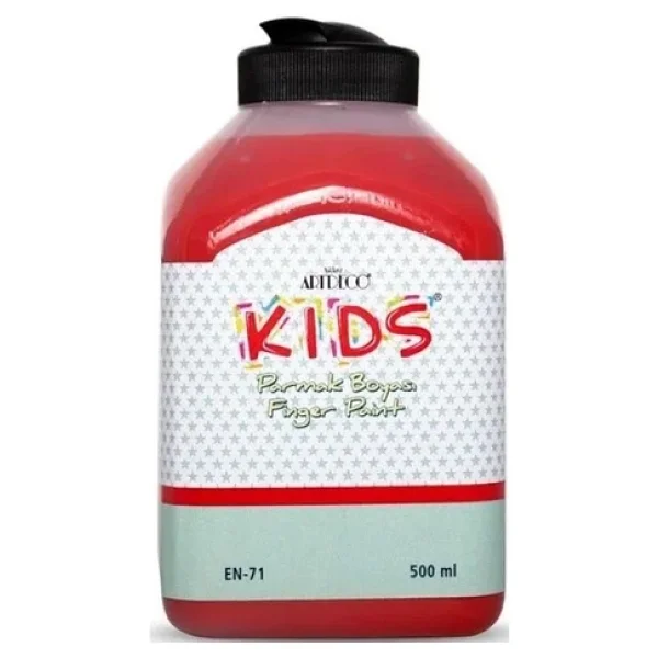 Artdeco Kids 500 ml Parmak Boyası Kırmızı - Görsel 4