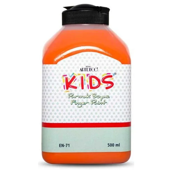 Artdeco Kids 500 ml Parmak Boyası Turuncu - Görsel 5